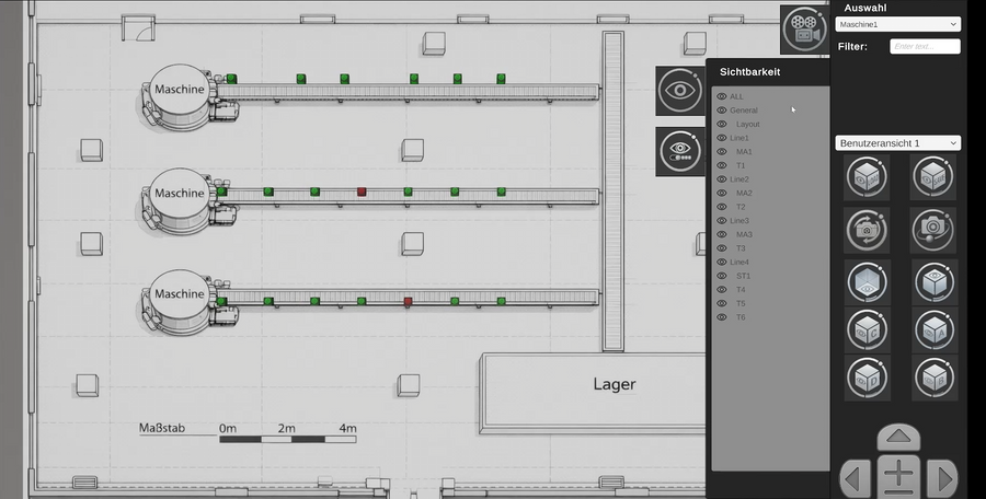 Display and hide components selectively