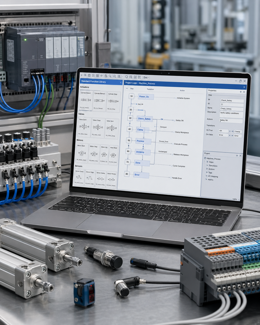 Clearly separate standard functions and process logic
