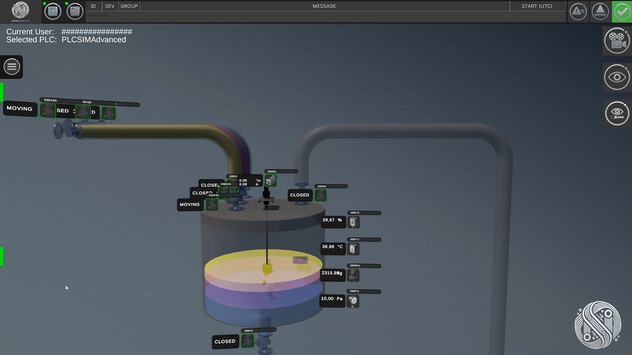 Füllstandssystem (Liquide Prozesse) Digitaler Zwilling | NexaTwin Simulation & Validierung