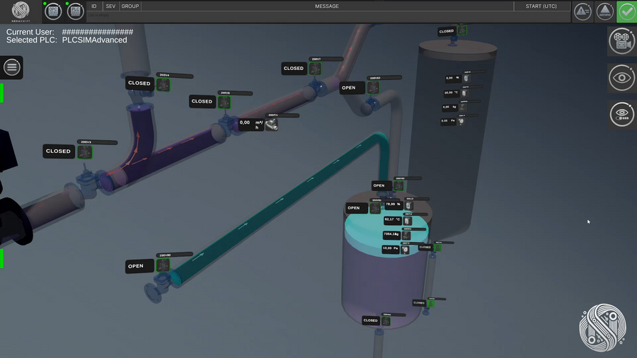 Füllstandssystem (Liquide Prozesse) Digitaler Zwilling | NexaTwin Simulation & Validierung