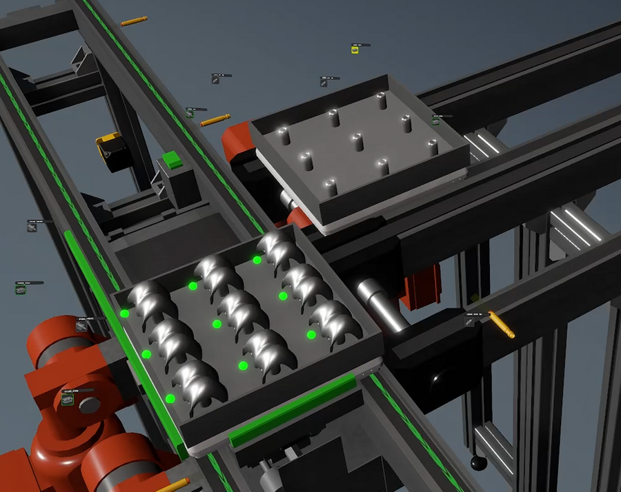 Real-time view of plant components