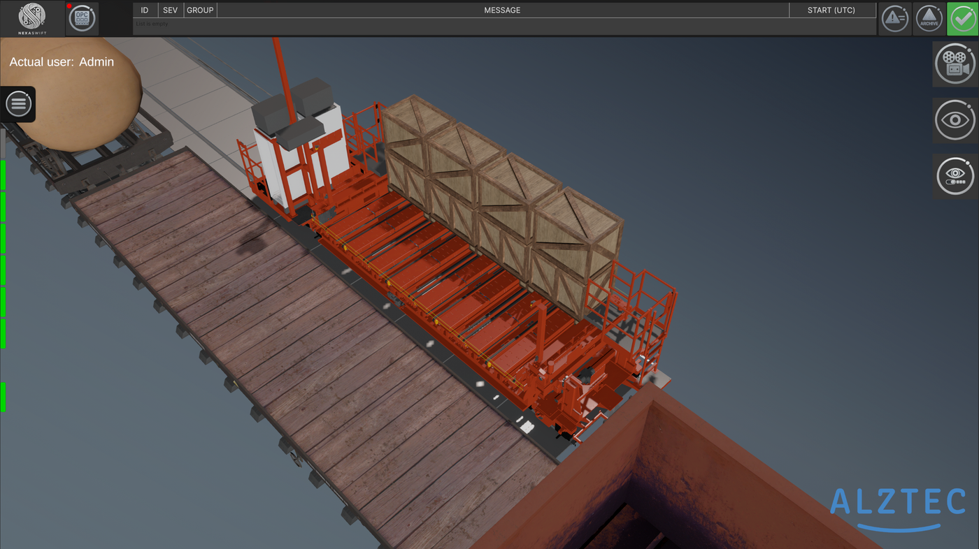 Verladestation Digitaler Zwilling | NexaTwin Simulation & Validierung
